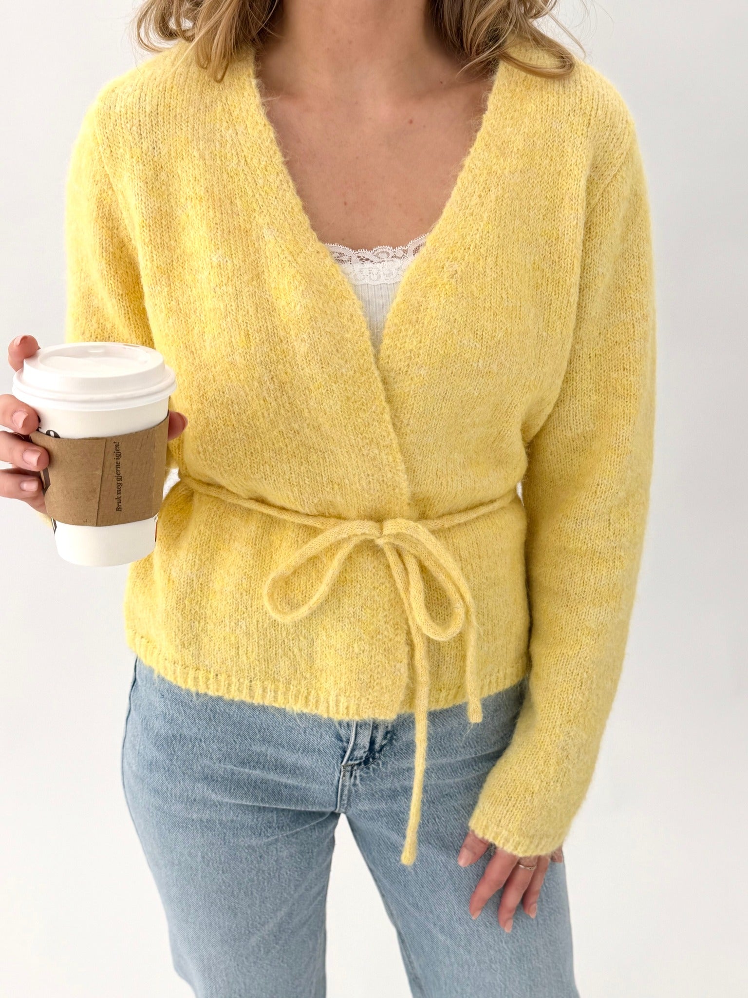 VMSORRENTO Knit Cardigan - Mellow Yellow